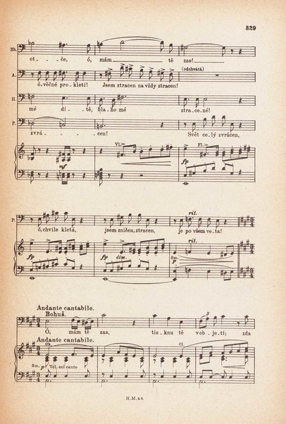Jakobín : opera o třech dějstvích : op. 84 / Antonín Dvořák ; text napsala Marie Cervinková-Riegrová ; klavírní výtah se zpěvy upravil Roman Veselý