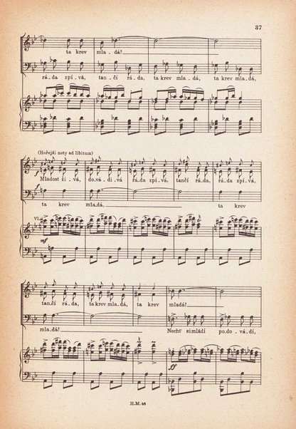 Jakobín : opera o třech dějstvích : op. 84 / Antonín Dvořák ; text napsala Marie Cervinková-Riegrová ; klavírní výtah se zpěvy upravil Roman Veselý