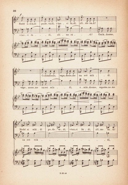 Jakobín : opera o třech dějstvích : op. 84 / Antonín Dvořák ; text napsala Marie Cervinková-Riegrová ; klavírní výtah se zpěvy upravil Roman Veselý