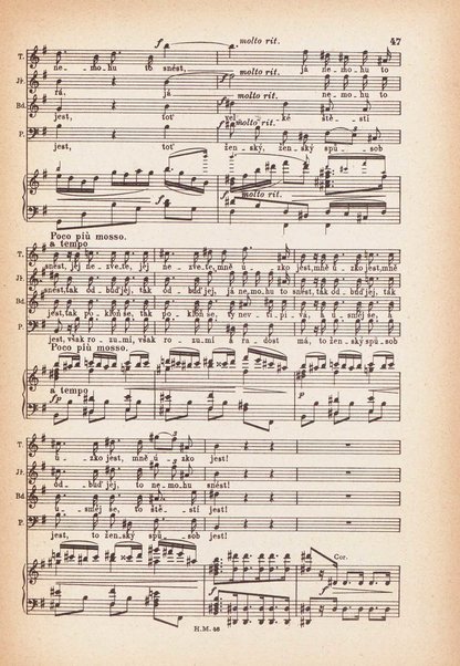 Jakobín : opera o třech dějstvích : op. 84 / Antonín Dvořák ; text napsala Marie Cervinková-Riegrová ; klavírní výtah se zpěvy upravil Roman Veselý