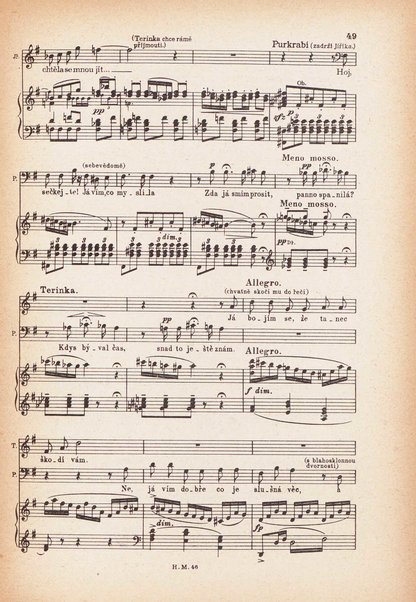 Jakobín : opera o třech dějstvích : op. 84 / Antonín Dvořák ; text napsala Marie Cervinková-Riegrová ; klavírní výtah se zpěvy upravil Roman Veselý