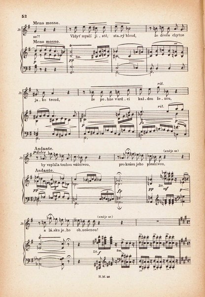 Jakobín : opera o třech dějstvích : op. 84 / Antonín Dvořák ; text napsala Marie Cervinková-Riegrová ; klavírní výtah se zpěvy upravil Roman Veselý