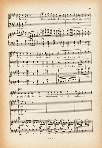 Jakobín : opera o třech dějstvích : op. 84 / Antonín Dvořák ; text napsala Marie Cervinková-Riegrová ; klavírní výtah se zpěvy upravil Roman Veselý