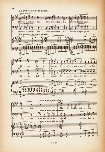 Jakobín : opera o třech dějstvích : op. 84 / Antonín Dvořák ; text napsala Marie Cervinková-Riegrová ; klavírní výtah se zpěvy upravil Roman Veselý