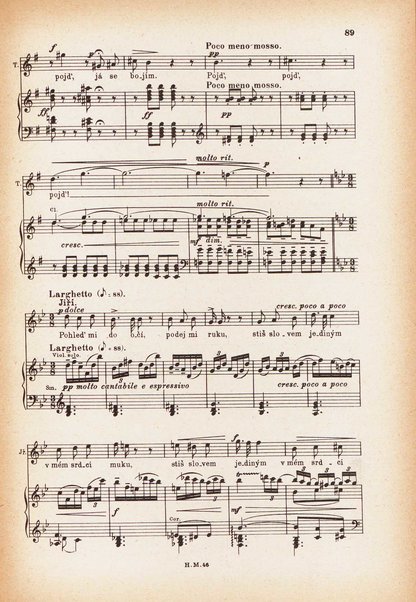 Jakobín : opera o třech dějstvích : op. 84 / Antonín Dvořák ; text napsala Marie Cervinková-Riegrová ; klavírní výtah se zpěvy upravil Roman Veselý