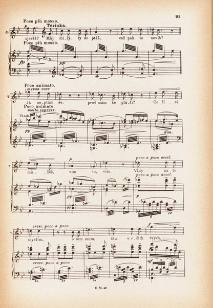 Jakobín : opera o třech dějstvích : op. 84 / Antonín Dvořák ; text napsala Marie Cervinková-Riegrová ; klavírní výtah se zpěvy upravil Roman Veselý