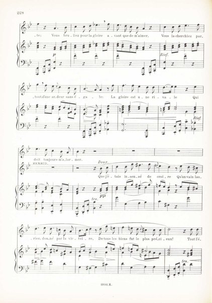 Armide : tragédie lyrique de Quinault ... / Gluck ; partition piano et chant réduite et annotée par F.-A. Gevaert