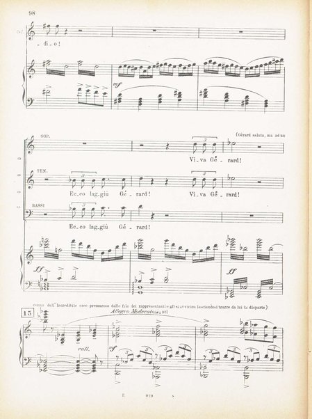 Andrea Chénier : dramma di ambiente storico in quattro quadri / di Luigi Illica ; \musica di! Umberto Giordano ; riduzione per canto e pianoforte di Amintore Galli
