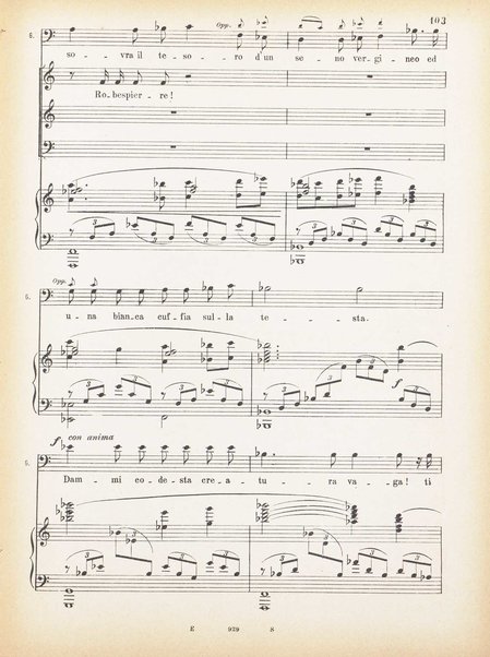 Andrea Chénier : dramma di ambiente storico in quattro quadri / di Luigi Illica ; \musica di! Umberto Giordano ; riduzione per canto e pianoforte di Amintore Galli
