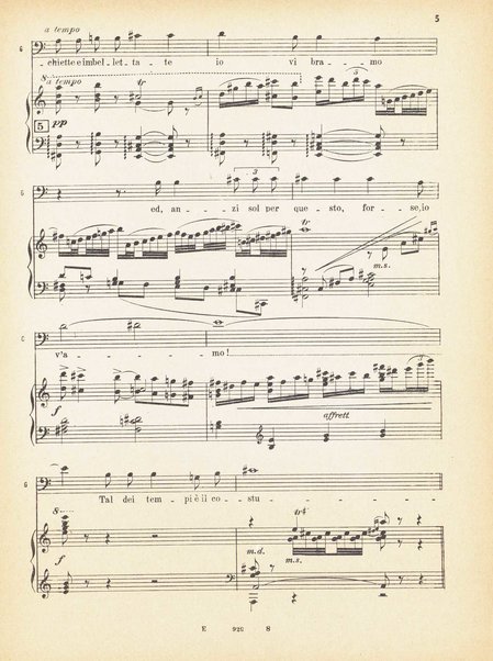 Andrea Chénier : dramma di ambiente storico in quattro quadri / di Luigi Illica ; \musica di! Umberto Giordano ; riduzione per canto e pianoforte di Amintore Galli