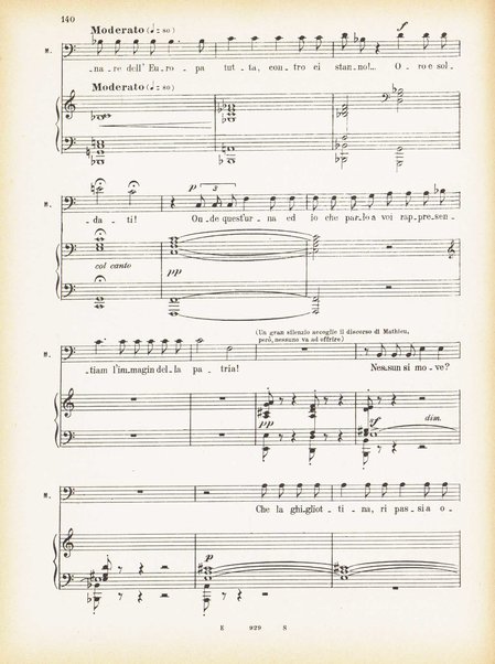 Andrea Chénier : dramma di ambiente storico in quattro quadri / di Luigi Illica ; \musica di! Umberto Giordano ; riduzione per canto e pianoforte di Amintore Galli
