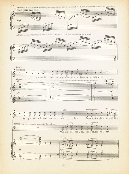 Andrea Chénier : dramma di ambiente storico in quattro quadri / di Luigi Illica ; \musica di! Umberto Giordano ; riduzione per canto e pianoforte di Amintore Galli