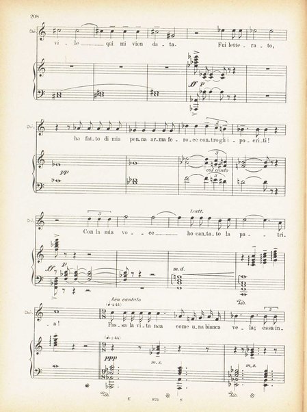 Andrea Chénier : dramma di ambiente storico in quattro quadri / di Luigi Illica ; \musica di! Umberto Giordano ; riduzione per canto e pianoforte di Amintore Galli