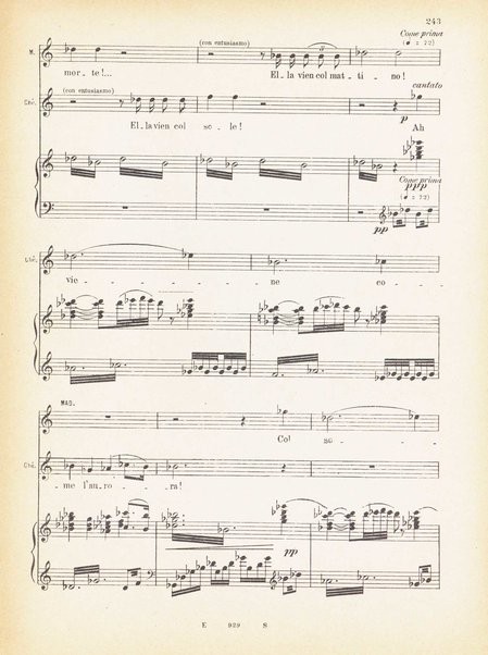 Andrea Chénier : dramma di ambiente storico in quattro quadri / di Luigi Illica ; \musica di! Umberto Giordano ; riduzione per canto e pianoforte di Amintore Galli