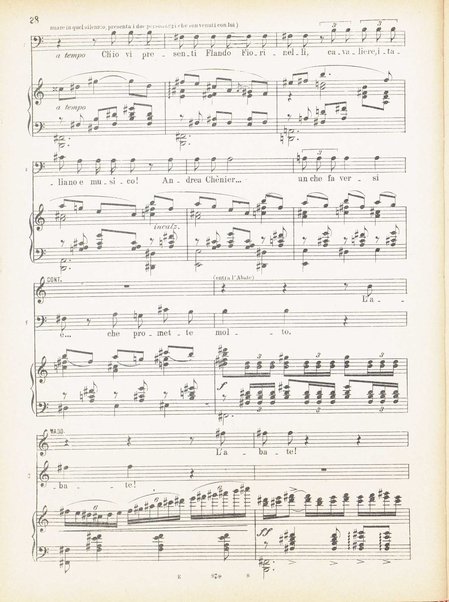 Andrea Chénier : dramma di ambiente storico in quattro quadri / di Luigi Illica ; \musica di! Umberto Giordano ; riduzione per canto e pianoforte di Amintore Galli