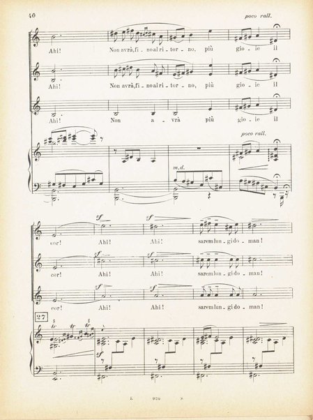 Andrea Chénier : dramma di ambiente storico in quattro quadri / di Luigi Illica ; \musica di! Umberto Giordano ; riduzione per canto e pianoforte di Amintore Galli