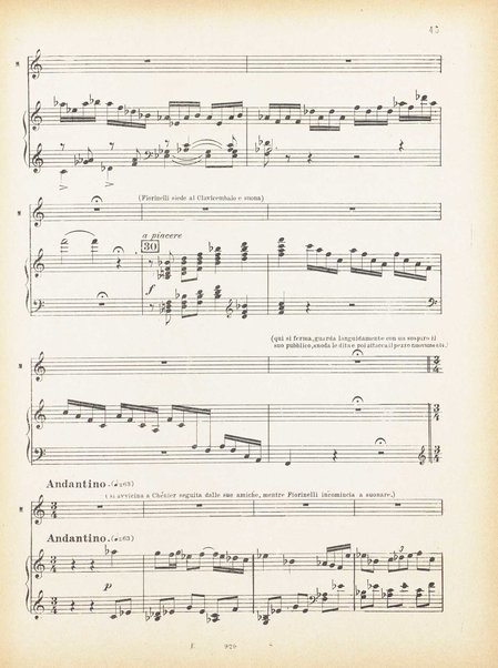 Andrea Chénier : dramma di ambiente storico in quattro quadri / di Luigi Illica ; \musica di! Umberto Giordano ; riduzione per canto e pianoforte di Amintore Galli