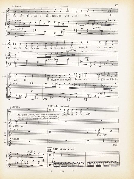 Andrea Chénier : dramma di ambiente storico in quattro quadri / di Luigi Illica ; \musica di! Umberto Giordano ; riduzione per canto e pianoforte di Amintore Galli