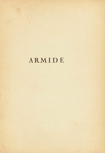 Armide : tragédie en cinq actes / J.-B. de Lully ; réduction pour chant et piano d'après la partition d'orchestre originale par Frank Martin ; préface de Henry Prunières