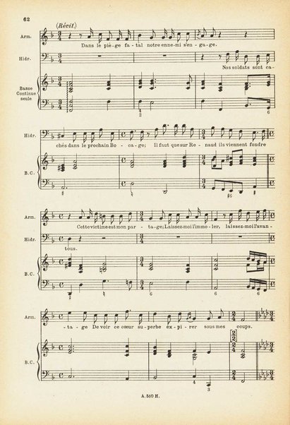 Armide : tragédie en cinq actes / J.-B. de Lully ; réduction pour chant et piano d'après la partition d'orchestre originale par Frank Martin ; préface de Henry Prunières