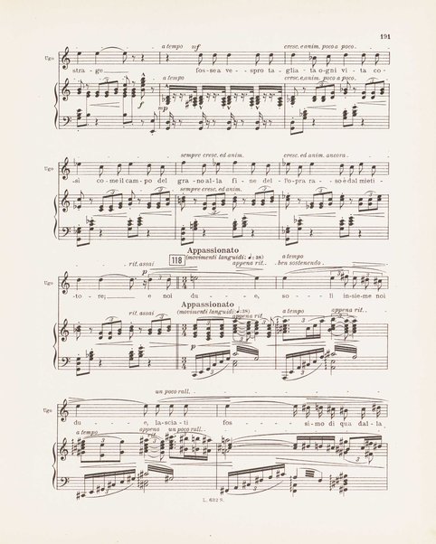 Parisina : tragedia lirica in quattro atti di Gabriele D'Annunzio / musicata da Pietro Mascagni ; riduzione per canto e pianoforte