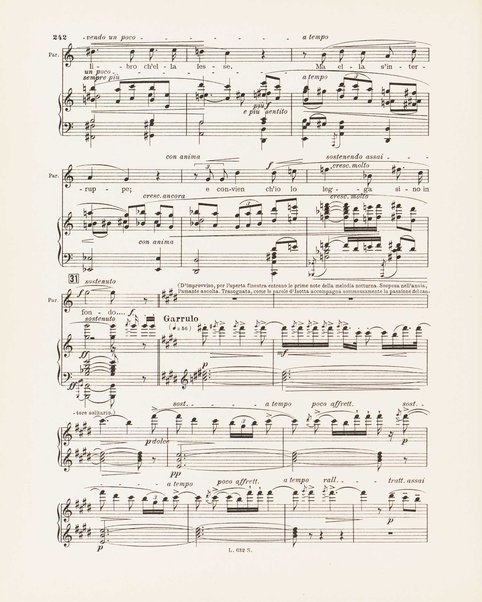 Parisina : tragedia lirica in quattro atti di Gabriele D'Annunzio / musicata da Pietro Mascagni ; riduzione per canto e pianoforte