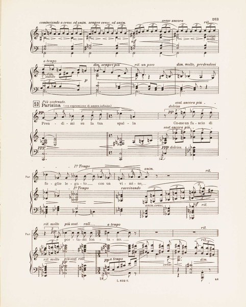 Parisina : tragedia lirica in quattro atti di Gabriele D'Annunzio / musicata da Pietro Mascagni ; riduzione per canto e pianoforte