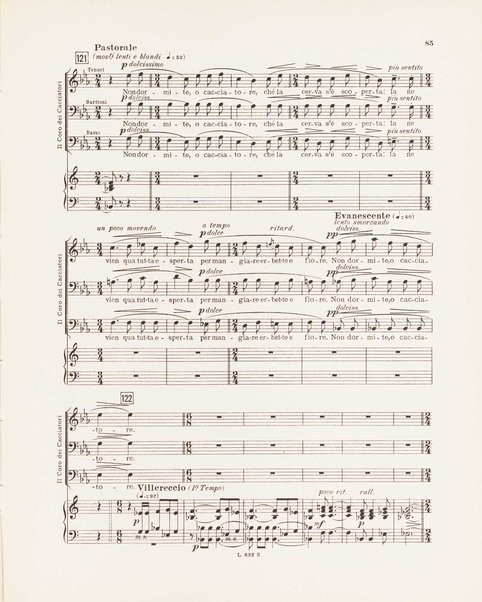 Parisina : tragedia lirica in quattro atti di Gabriele D'Annunzio / musicata da Pietro Mascagni ; riduzione per canto e pianoforte