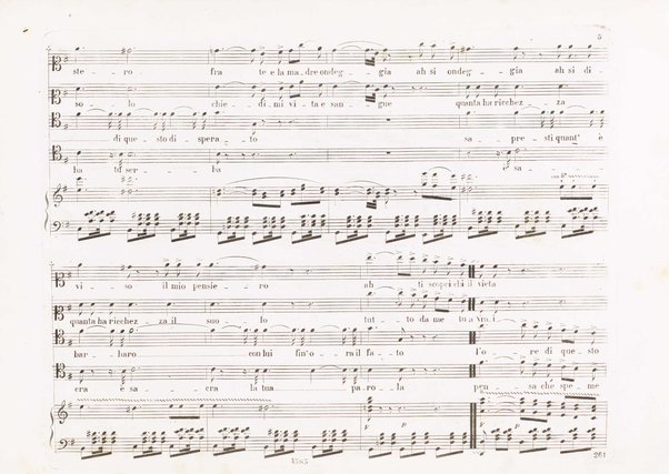 Il bravo : melodramma tragico in tre atti di G. Rossi / rappresentato il 9 marzo 1839 in Milano ... con musica del Mº S. Mercadante