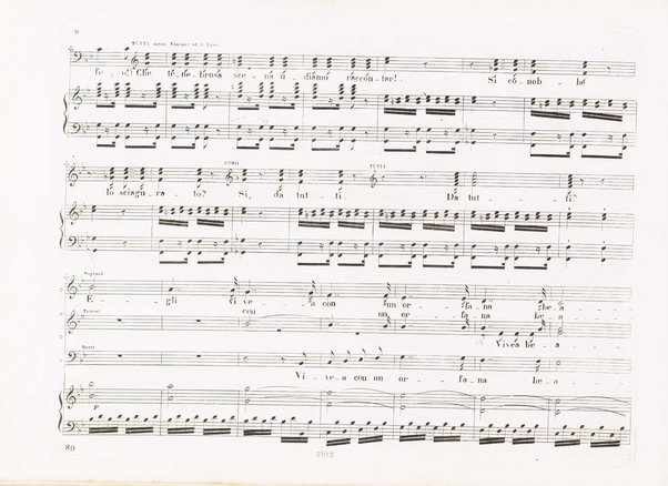 Il bravo : melodramma tragico in tre atti di G. Rossi / rappresentato il 9 marzo 1839 in Milano ... con musica del Mº S. Mercadante