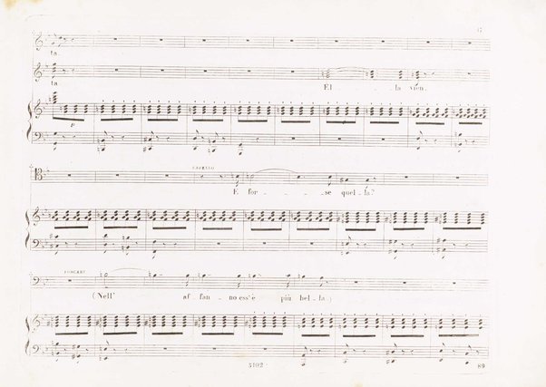 Il bravo : melodramma tragico in tre atti di G. Rossi / rappresentato il 9 marzo 1839 in Milano ... con musica del Mº S. Mercadante