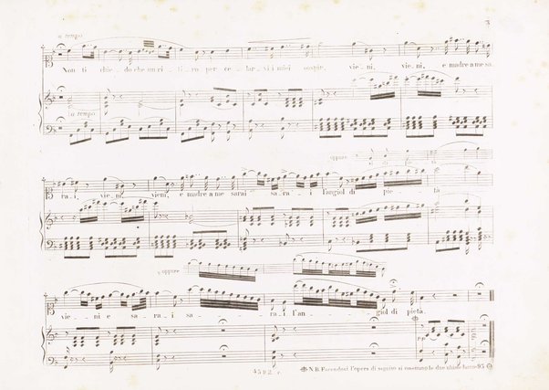 Il bravo : melodramma tragico in tre atti di G. Rossi / rappresentato il 9 marzo 1839 in Milano ... con musica del Mº S. Mercadante