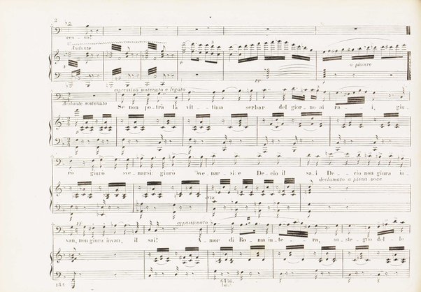 La vestale : dramma lirico di S. Cammarano / posto in musica pel R. Teatro di S. Carlo dal m.o S. Mercadante e rappresentatovi li 10 marzo 1840