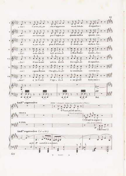 L'africana : opera in 5 atti di E. Scribe / traduzione italiana di M. Marcello ; musica di G. Meyerbeer