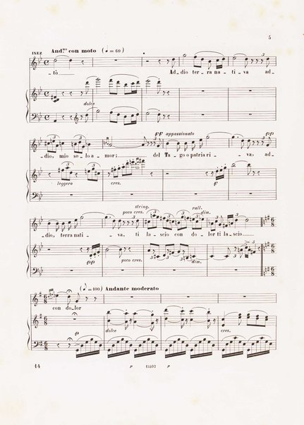 L'africana : opera in 5 atti di E. Scribe / traduzione italiana di M. Marcello ; musica di G. Meyerbeer