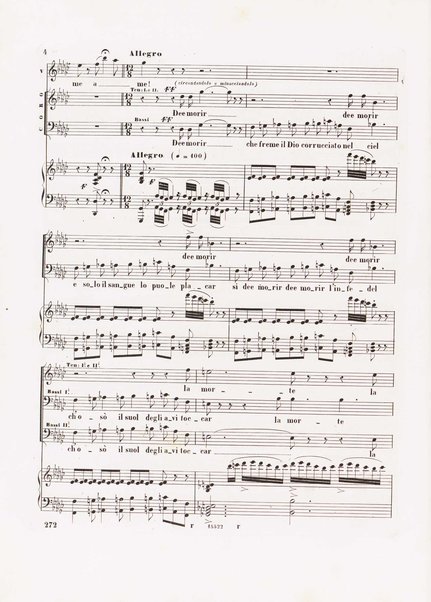 L'africana : opera in 5 atti di E. Scribe / traduzione italiana di M. Marcello ; musica di G. Meyerbeer