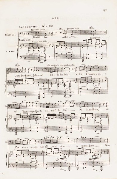 L'africaine : opéra en 5 actes / paroles de E. Scribe ; musique de G. Meyerbeer ; partition chant & piano arrangée par E. Vauthrot