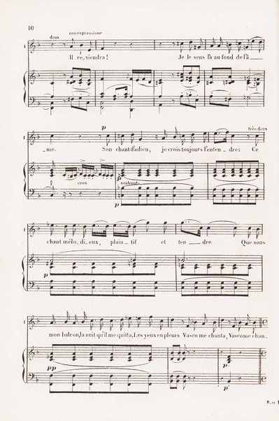 L'africaine : opéra en 5 actes / paroles de E. Scribe ; musique de G. Meyerbeer ; partition chant & piano arrangée par E. Vauthrot