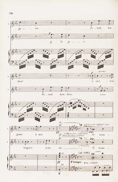 L'africaine : opéra en 5 actes / paroles de E. Scribe ; musique de G. Meyerbeer ; partition chant & piano arrangée par E. Vauthrot