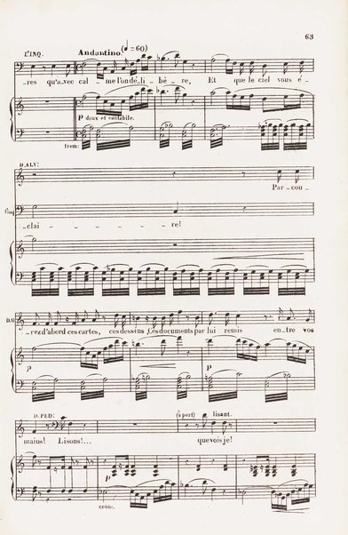 L'africaine : opéra en 5 actes / paroles de E. Scribe ; musique de G. Meyerbeer ; partition chant & piano arrangée par E. Vauthrot