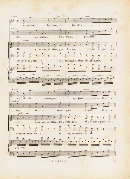 Roberto il diavolo : opera in cinque atti / poesia di Scribe e Delavigne ; recata in versi italiani da A. C. di Siena ; musica di G. Meyerbeer