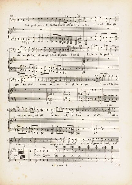 Roberto il diavolo : opera in cinque atti / poesia di Scribe e Delavigne ; recata in versi italiani da A. C. di Siena ; musica di G. Meyerbeer