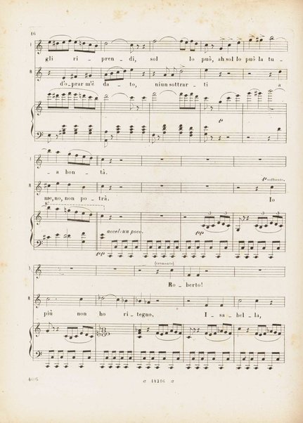 Roberto il diavolo : opera in cinque atti / poesia di Scribe e Delavigne ; recata in versi italiani da A. C. di Siena ; musica di G. Meyerbeer