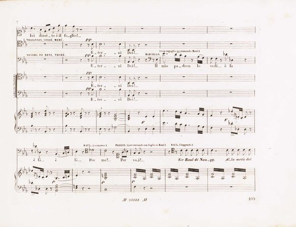 Gli ugonotti : opera in cinque atti / parole di Scribe ; musica el maestro Giacomo Meyerbeer