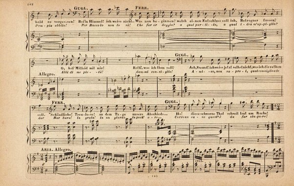 Così fan tutte : komische Oper in zwei Aufzügen / von W. A. Mozart