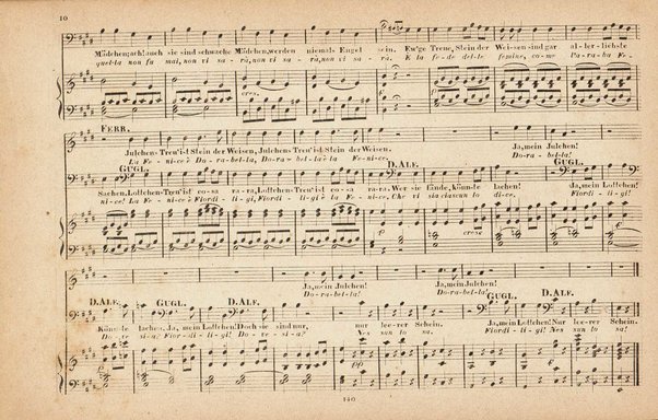 Così fan tutte : komische Oper in zwei Aufzügen / von W. A. Mozart