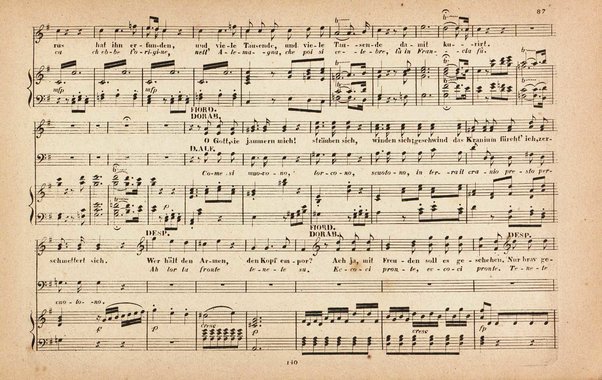 Così fan tutte : komische Oper in zwei Aufzügen / von W. A. Mozart