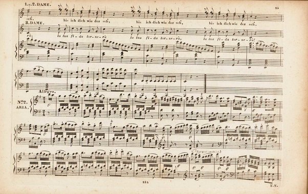 Die Zauberflöte : grosse Oper in zwei Aufzügen / von W. A. Mozart