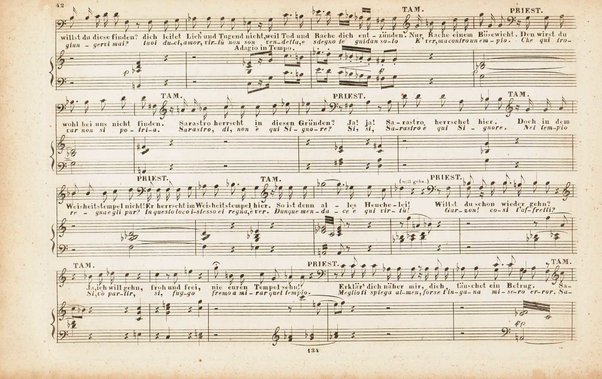 Die Zauberflöte : grosse Oper in zwei Aufzügen / von W. A. Mozart