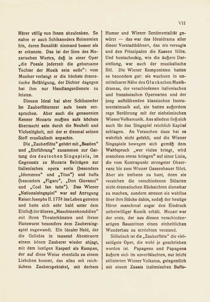 Die Zauberflöte : Oper in zwei Aufzügen : KV 620 / W. A. Mozart ; Text von Emanuel Schikaneder ; nach dem Autograph revidiert und mit Einführung versehen von Hermann Abert